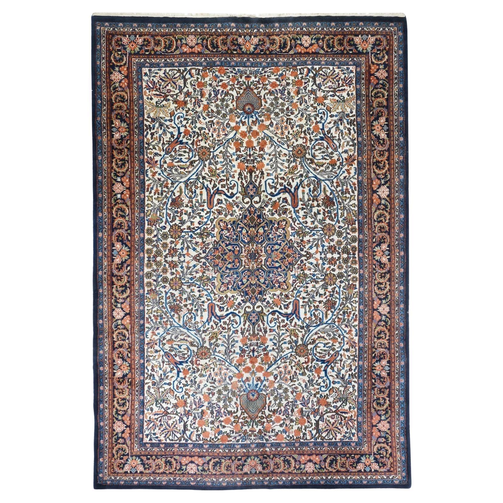 Indian Kashan Rug 6'4'' x 9'10''