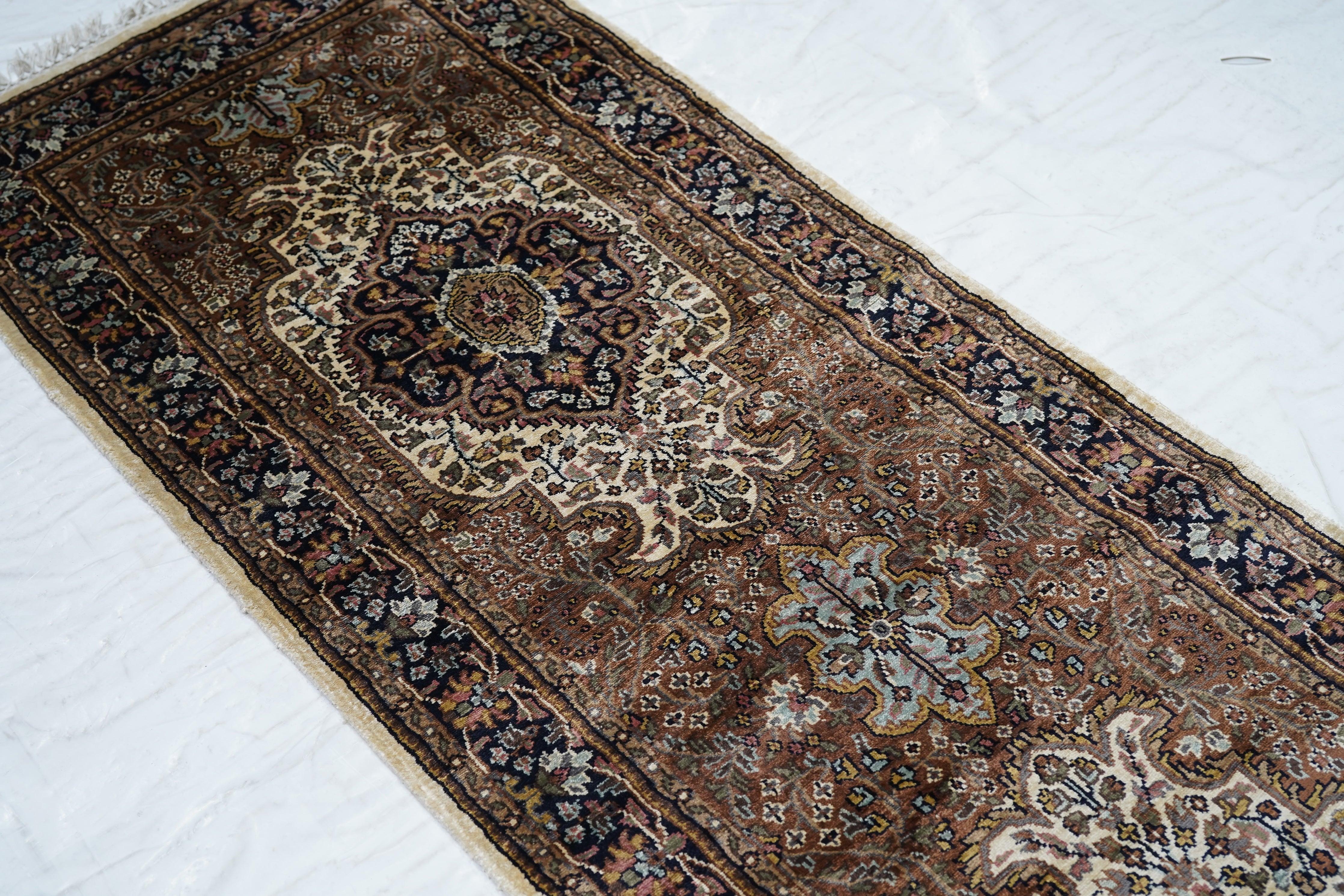 Indian Kashmir Runner 2'5'' x 8'3'' For Sale 1