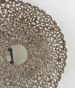 Indian Kutch Reticulated Silver Salver, circa 1890