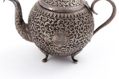 Indian Kutch Silver Tea Pot