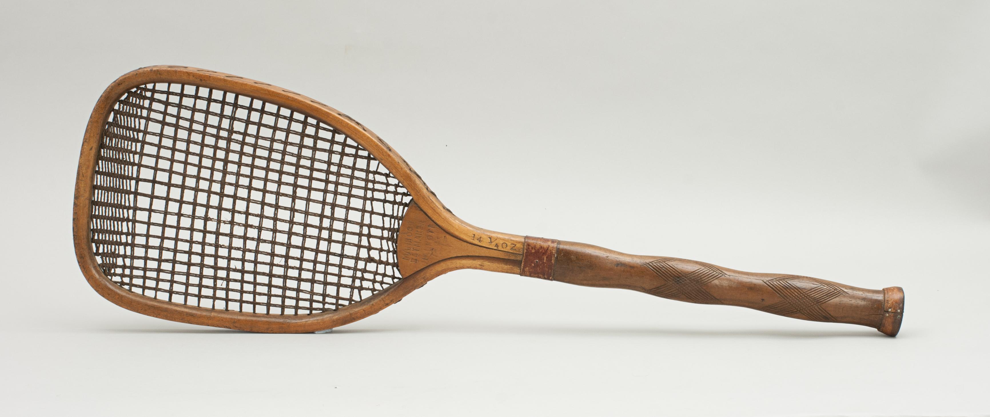 Indian Lawn Tennis Racket In Good Condition For Sale In Oxfordshire, GB