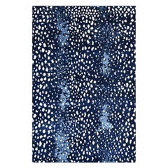Indian Made Hand-Knotted Contemporary Modern Area Rug