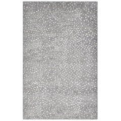 Alfombra moderna contemporánea anudada a mano de fabricación india