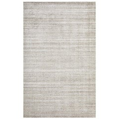 Indian Made Hand-Knotted Contemporary Solid Area Rug