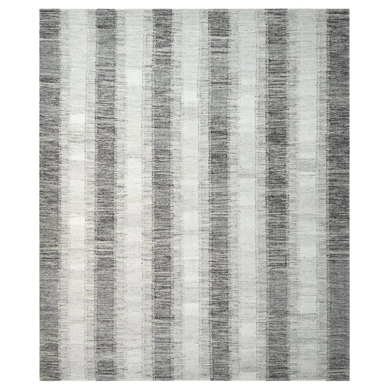 Indian Made Hand Woven Contemporary Flatweave Area Rug For Sale