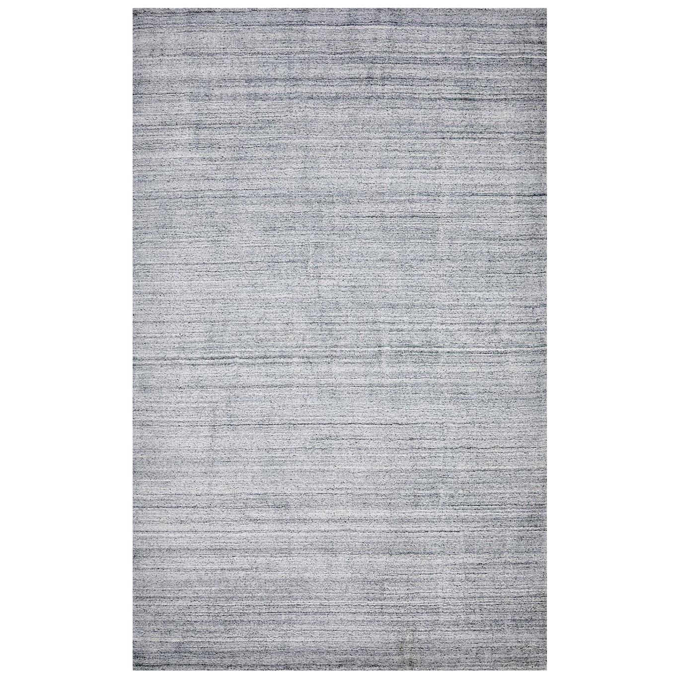 Indian Made Handmade Contemporary Solid Area Rug For Sale