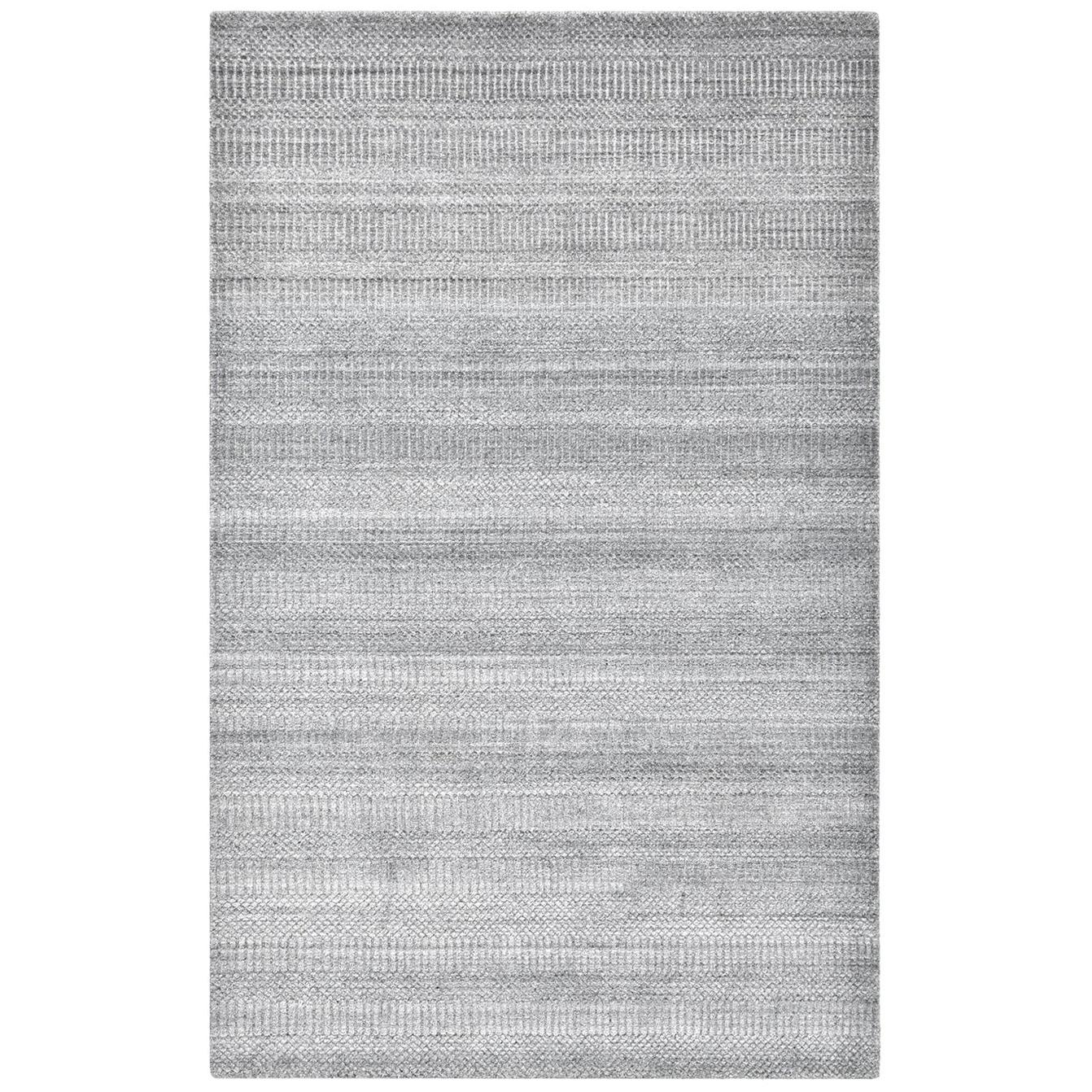 Indian Made Handmade Contemporary Solid Area Rug For Sale