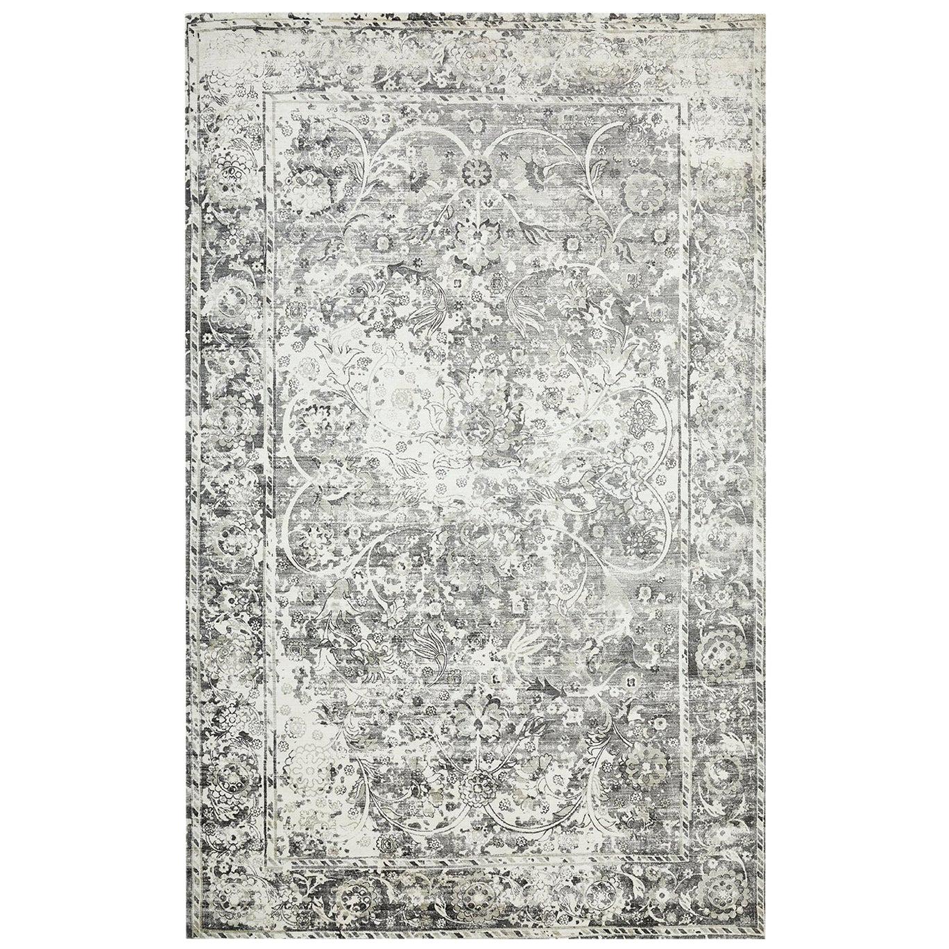 Indian Made Handmade Contemporary Transitional Area Rug For Sale