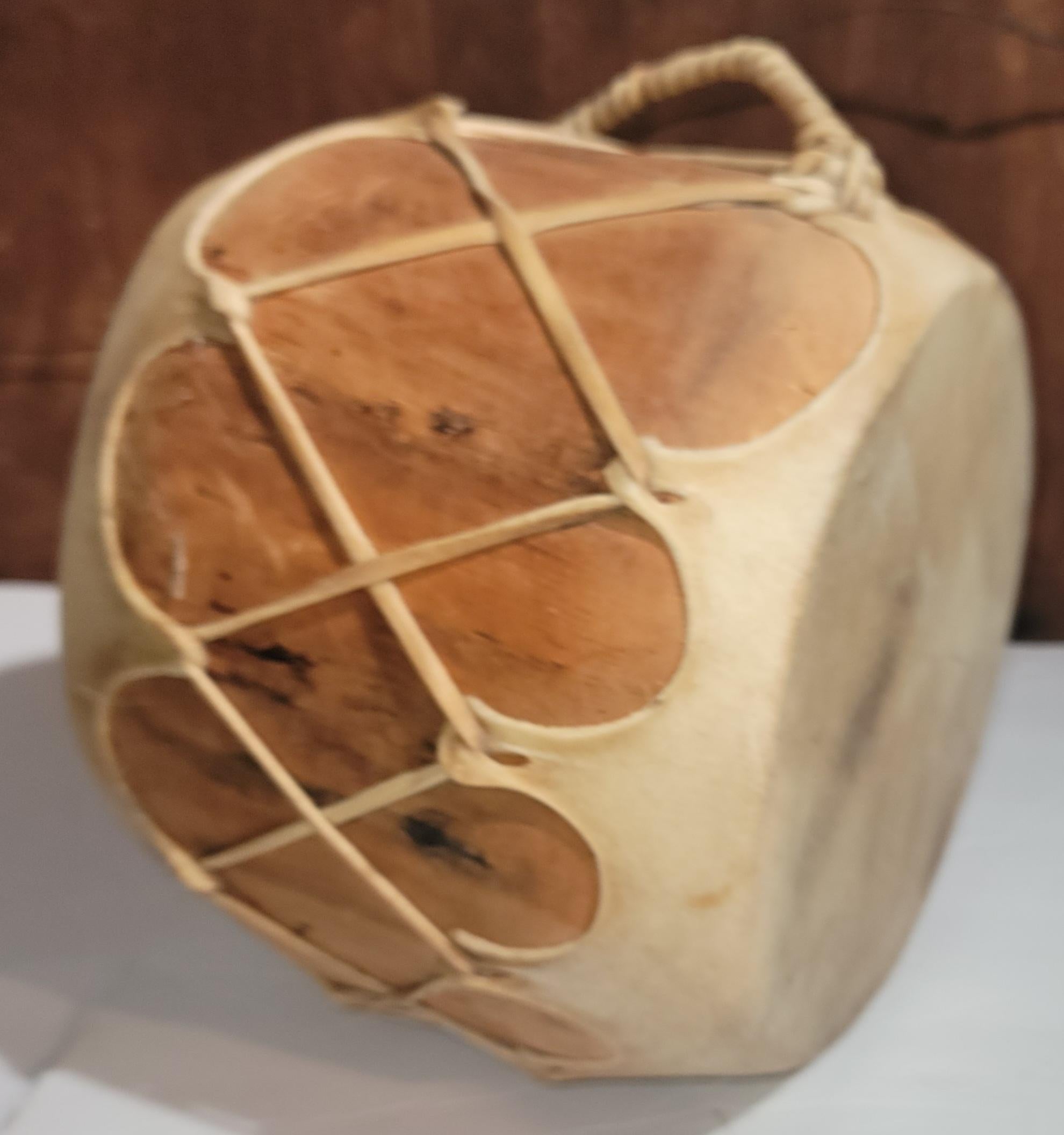 Adirondack Indian Made Pueblo Drum For Sale
