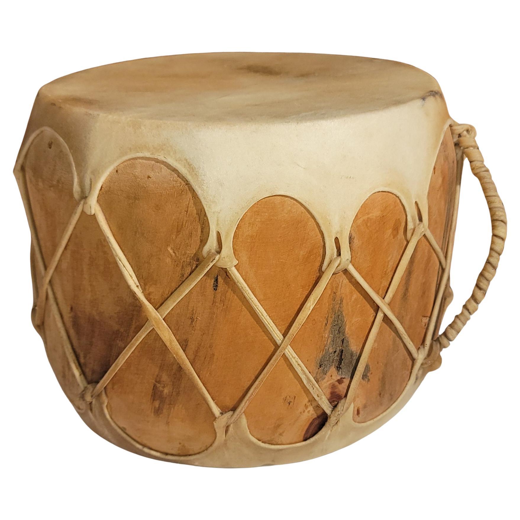 Indian Made Pueblo Drum For Sale