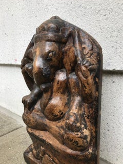 19th Century Indian Marble Carving of Ganesha, Remover of Obstacles