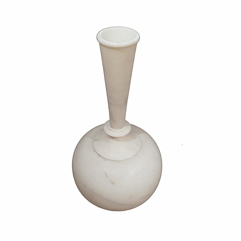 Indian Marble Vessel, with Cap For Sale at 1stDibs