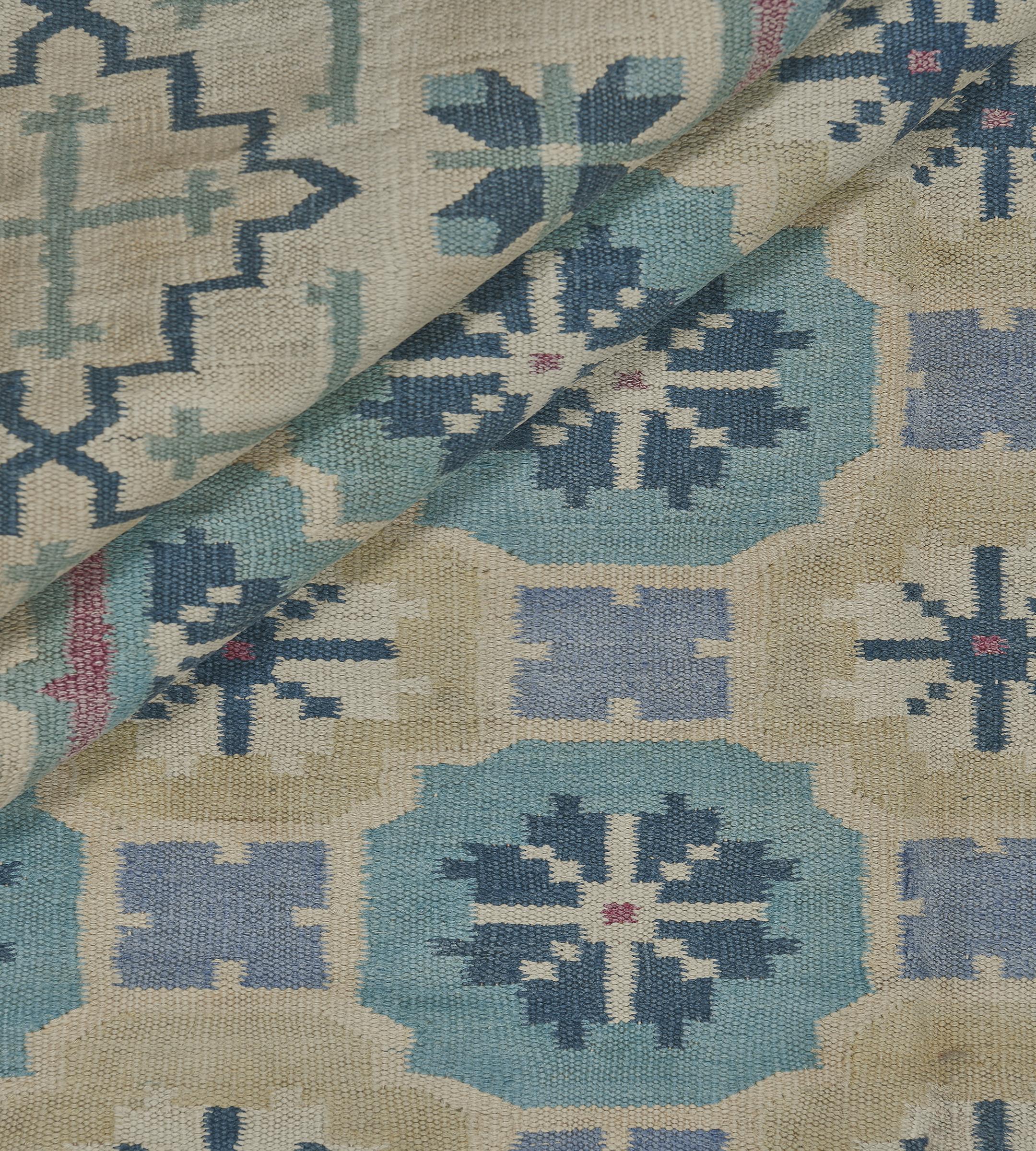 Indian Mid-20th Century Dhurrie Rug For Sale 5