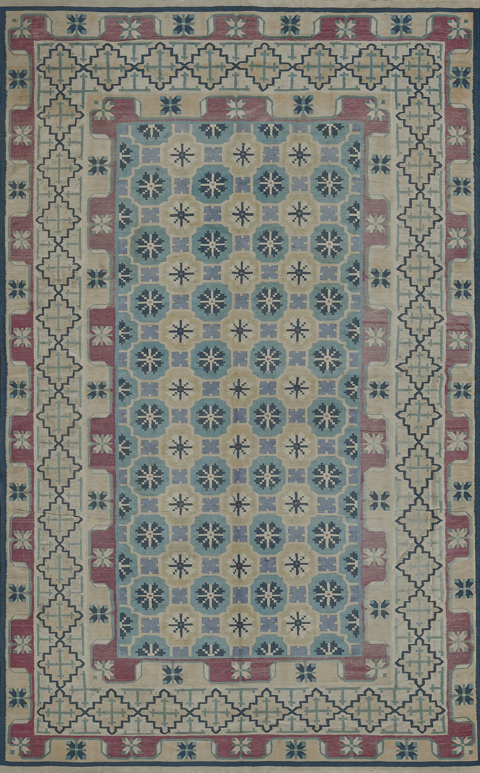 Indian Mid-20th Century Dhurrie Rug For Sale