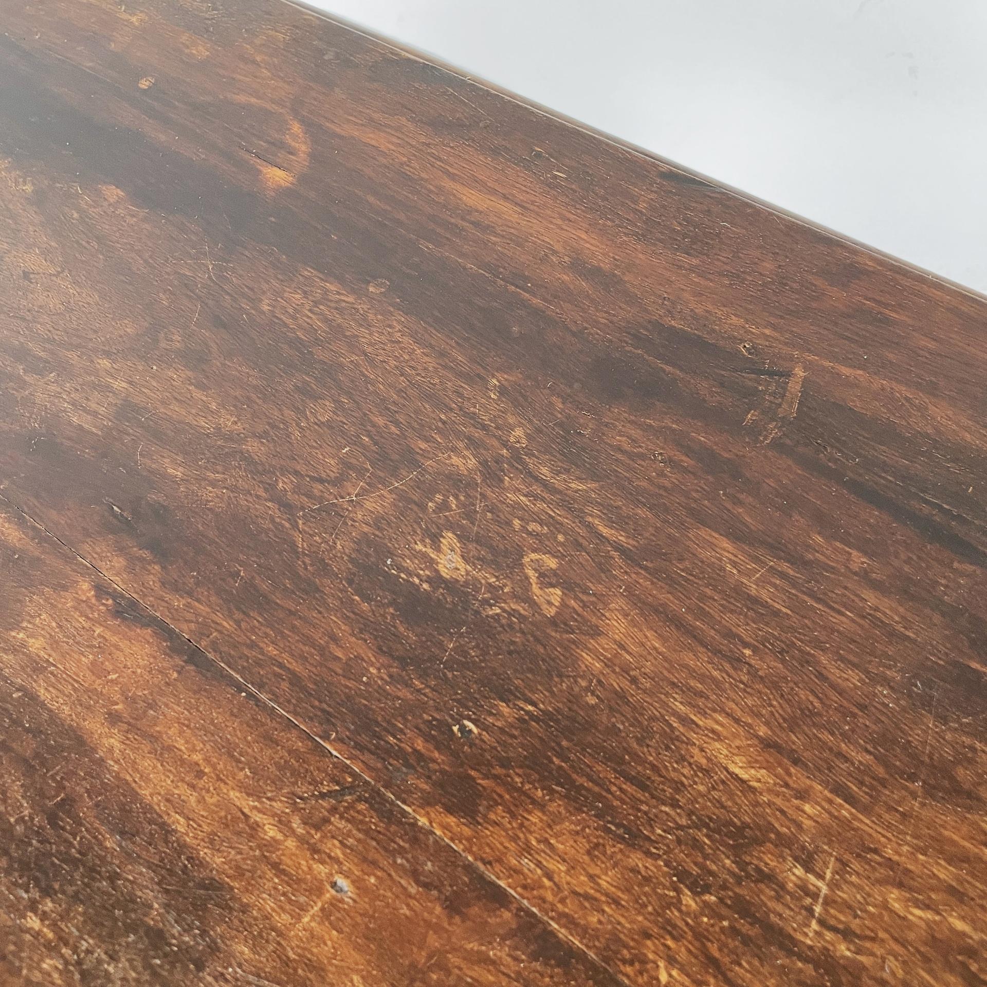 Indian mid-century modern console with drawer in wood, 1970s For Sale 6
