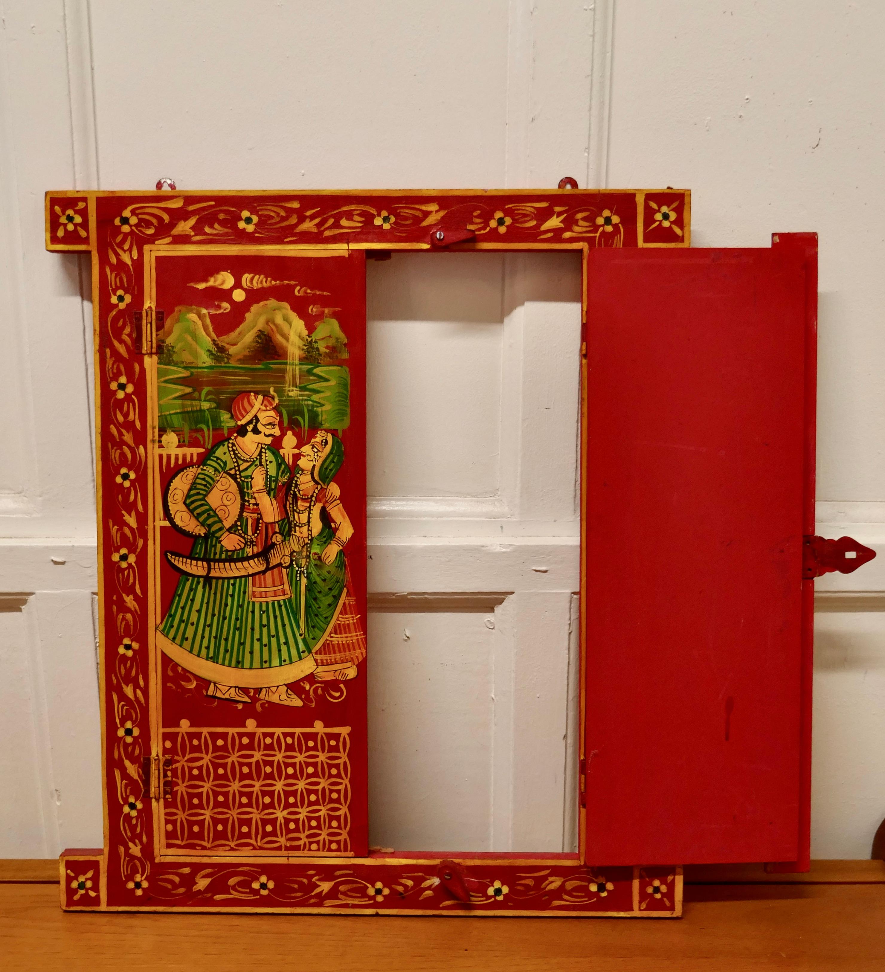 19th Century Indian Miniature Doors, Folk Art Shutters For Sale
