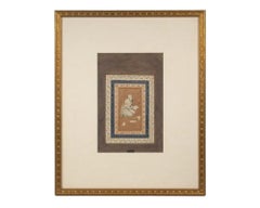 Indian miniature painting of a scholar, Mughal period