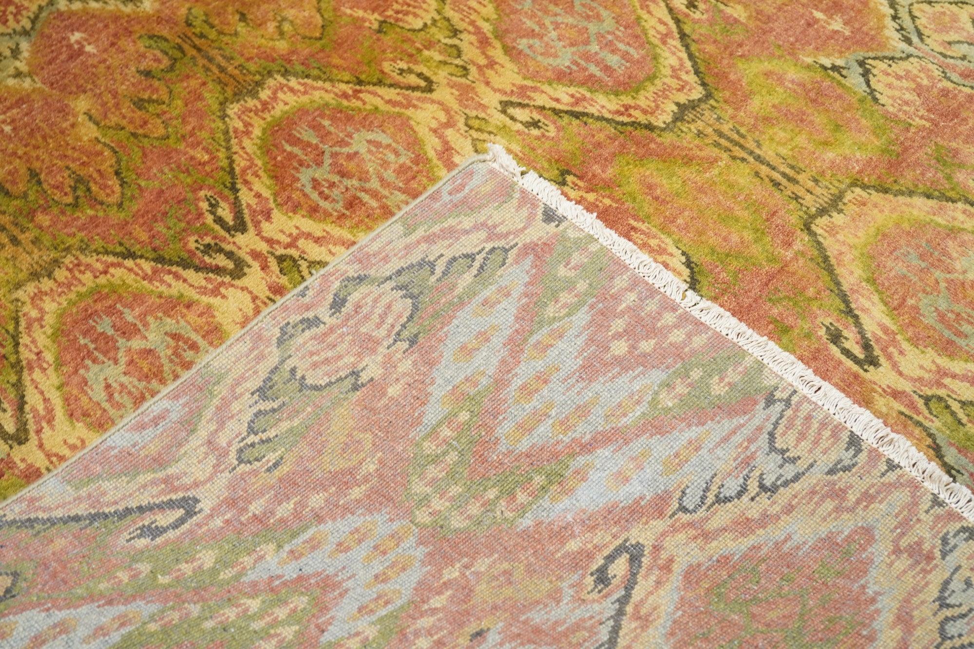 Indischer moderner Teppich im ikat-Design 6'0