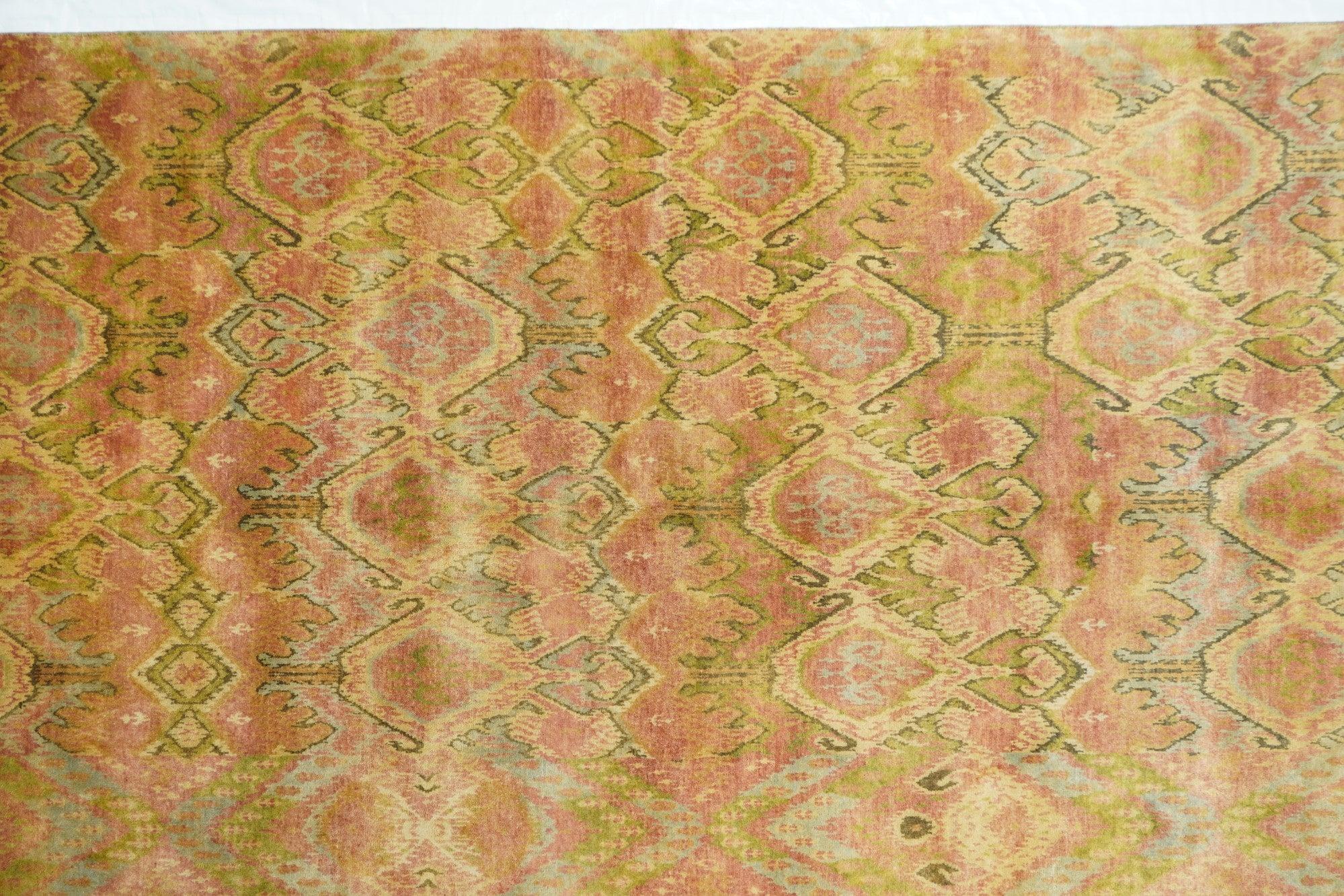Indischer moderner Teppich im ikat-Design 6'0