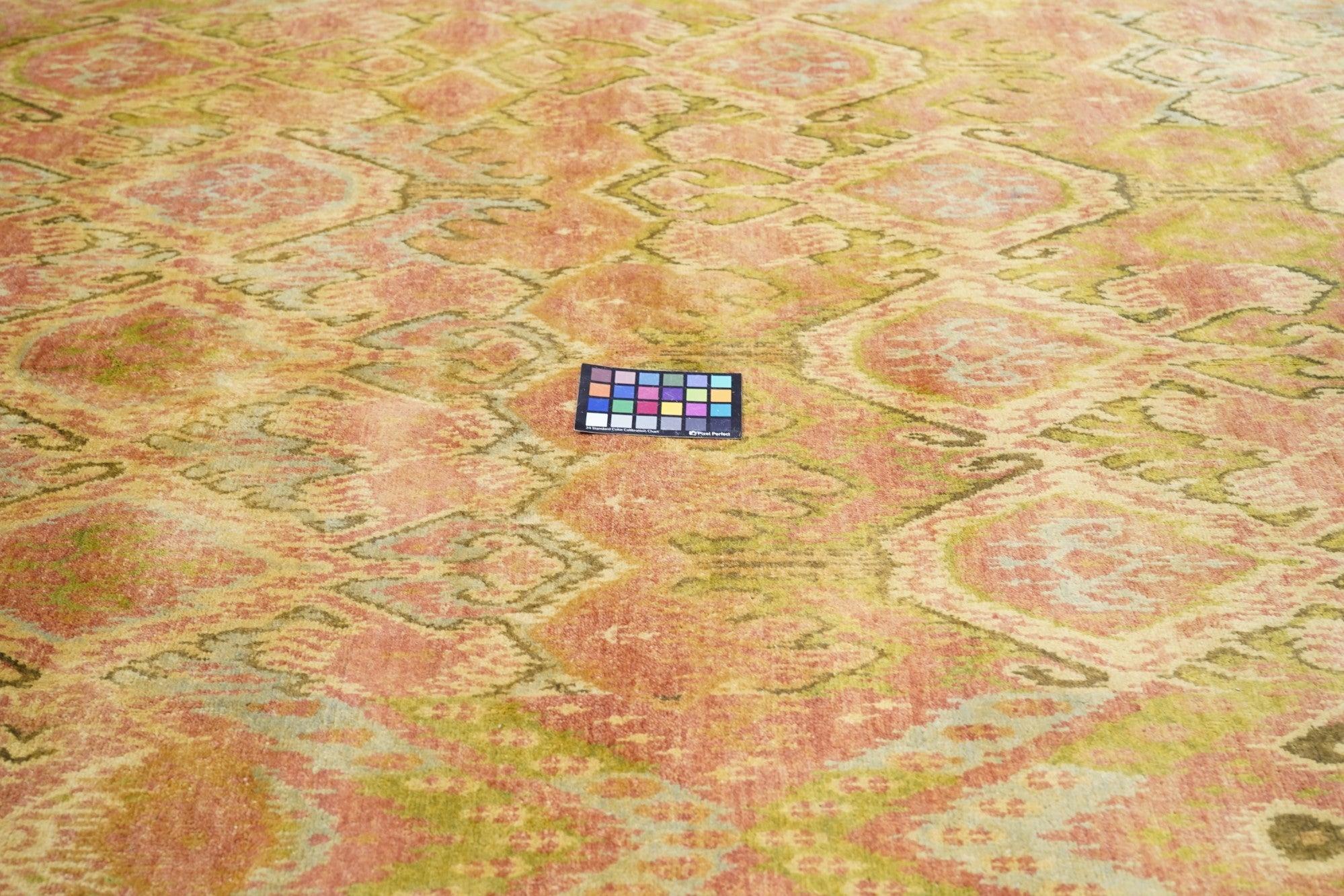 Indischer moderner Teppich im ikat-Design 6'0