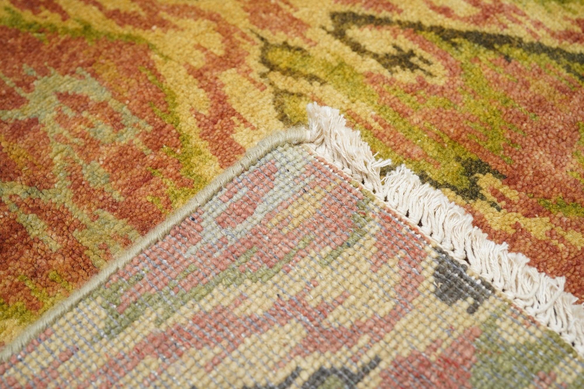 Indischer moderner Teppich im ikat-Design 6'0