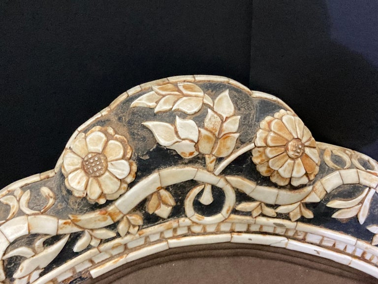 Indian Mughal Bone Inlaid Royal Maharaja Throne Armchair For Sale 7