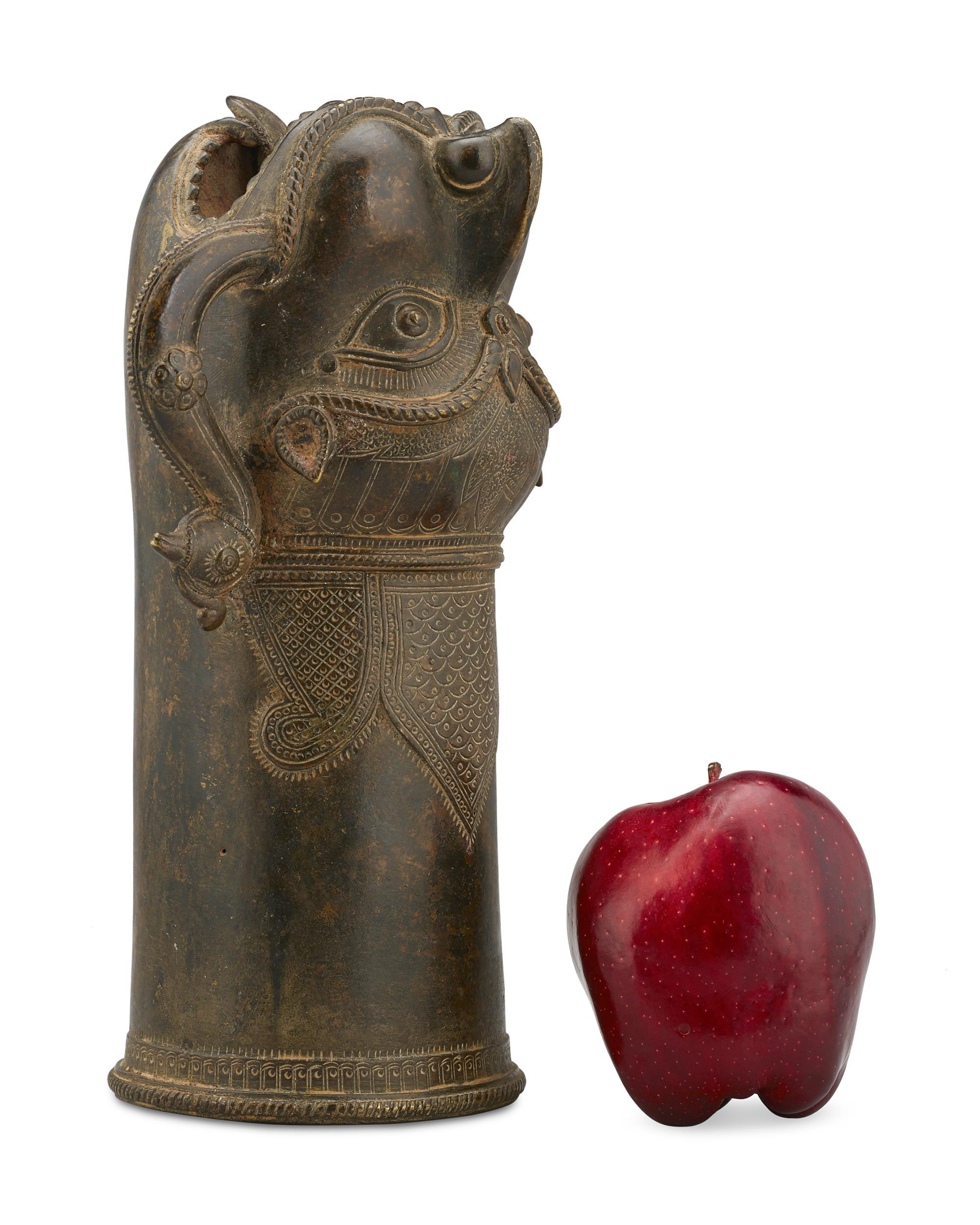Indische mythologische Palanquin-Finiale aus Bronze (Sonstiges) im Angebot