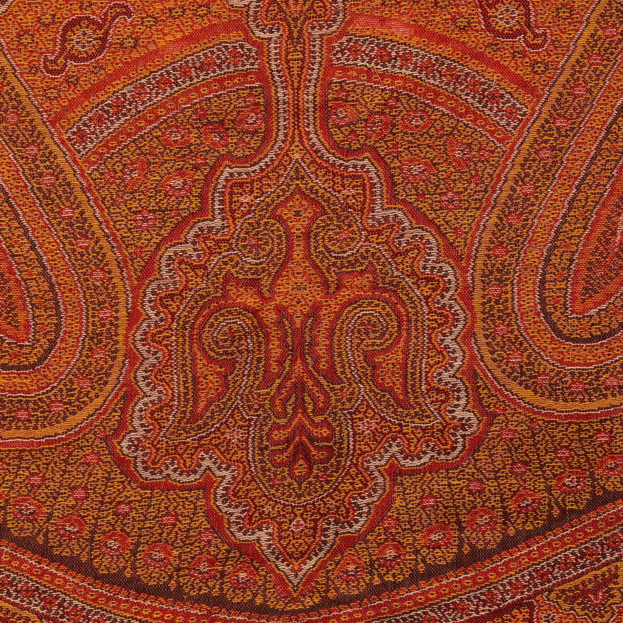 orange paisley pattern