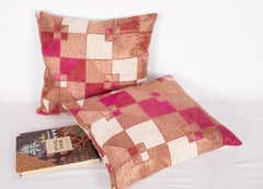 Indian Phulkari Pillow Cases, Early 20th Century