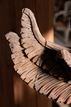 Indian Polychorme Hand Carved Statue of Lord Ganesha