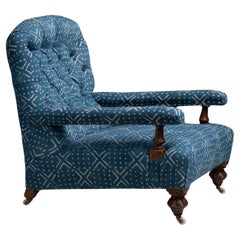 Fauteuil en patchwork indien circa 1890