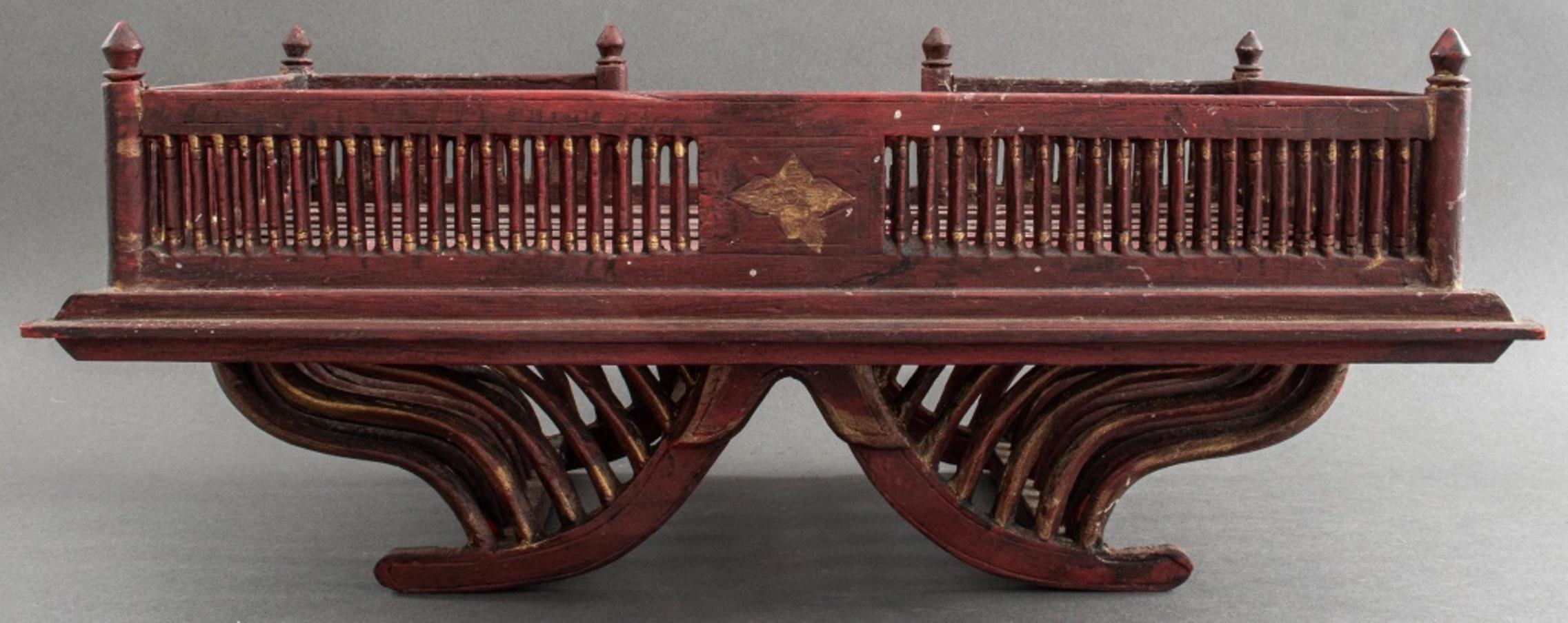 Stained Indian Raj Period Miniature Howdah, ca. 1920 For Sale