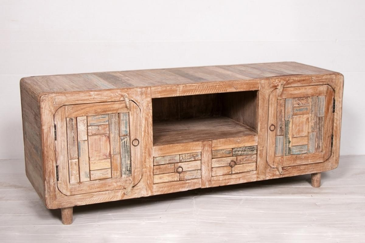 Asian Indian Reclaimed Teak Tv Stand For Sale