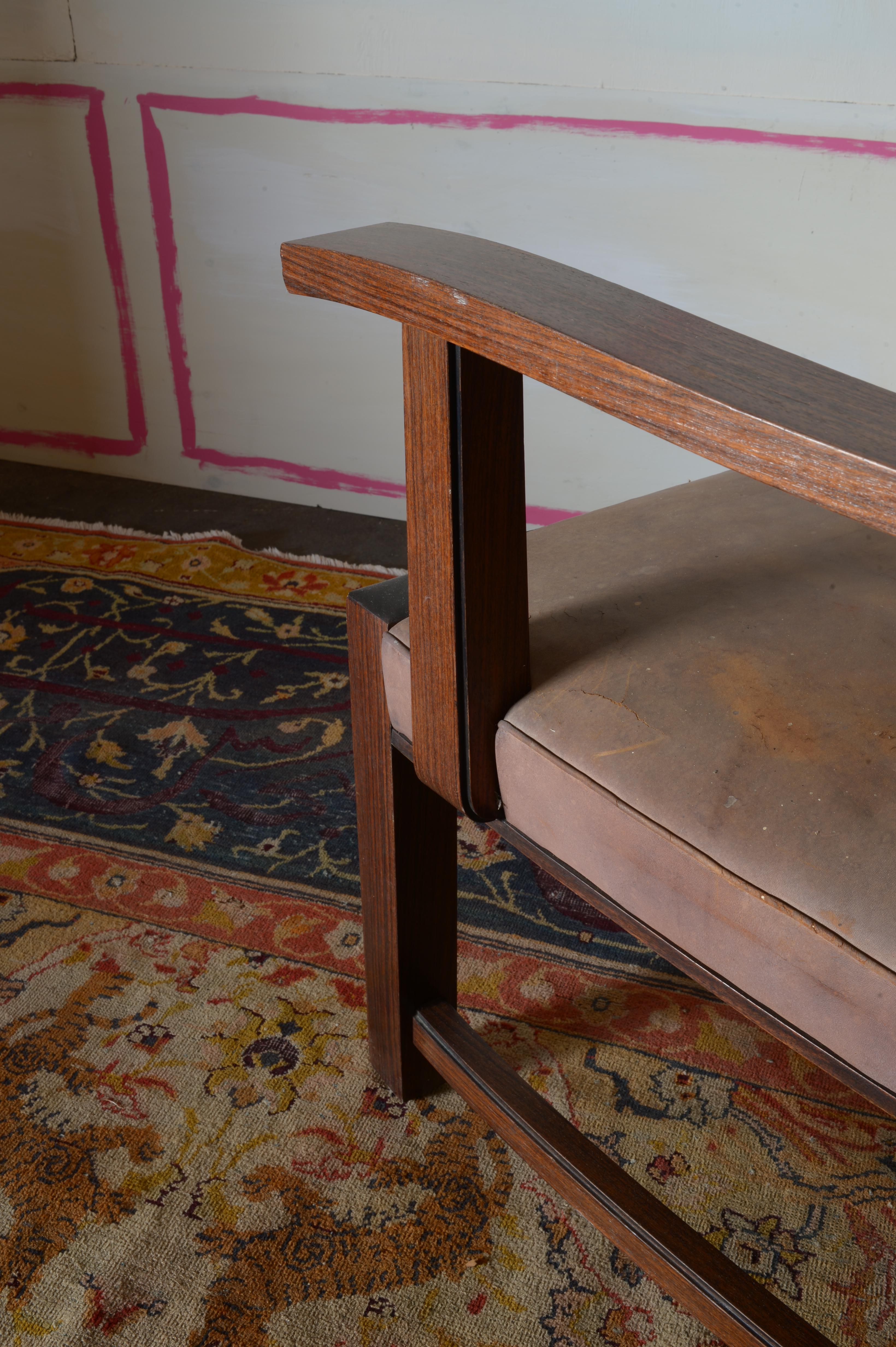 Sillón de palisandro indio del movimiento alemán de la Nueva Objetividad en venta 7