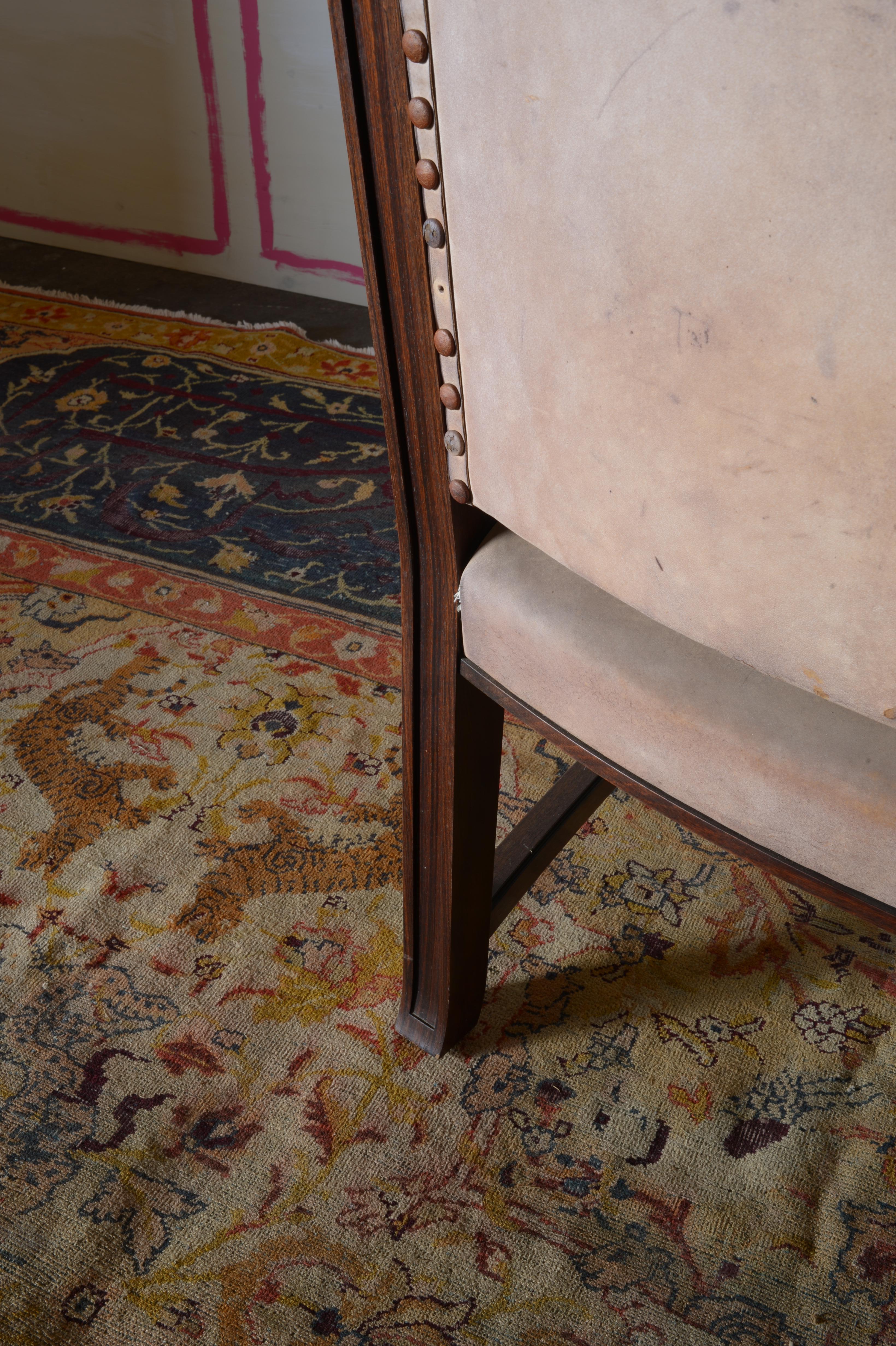 Sillón de palisandro indio del movimiento alemán de la Nueva Objetividad en venta 8