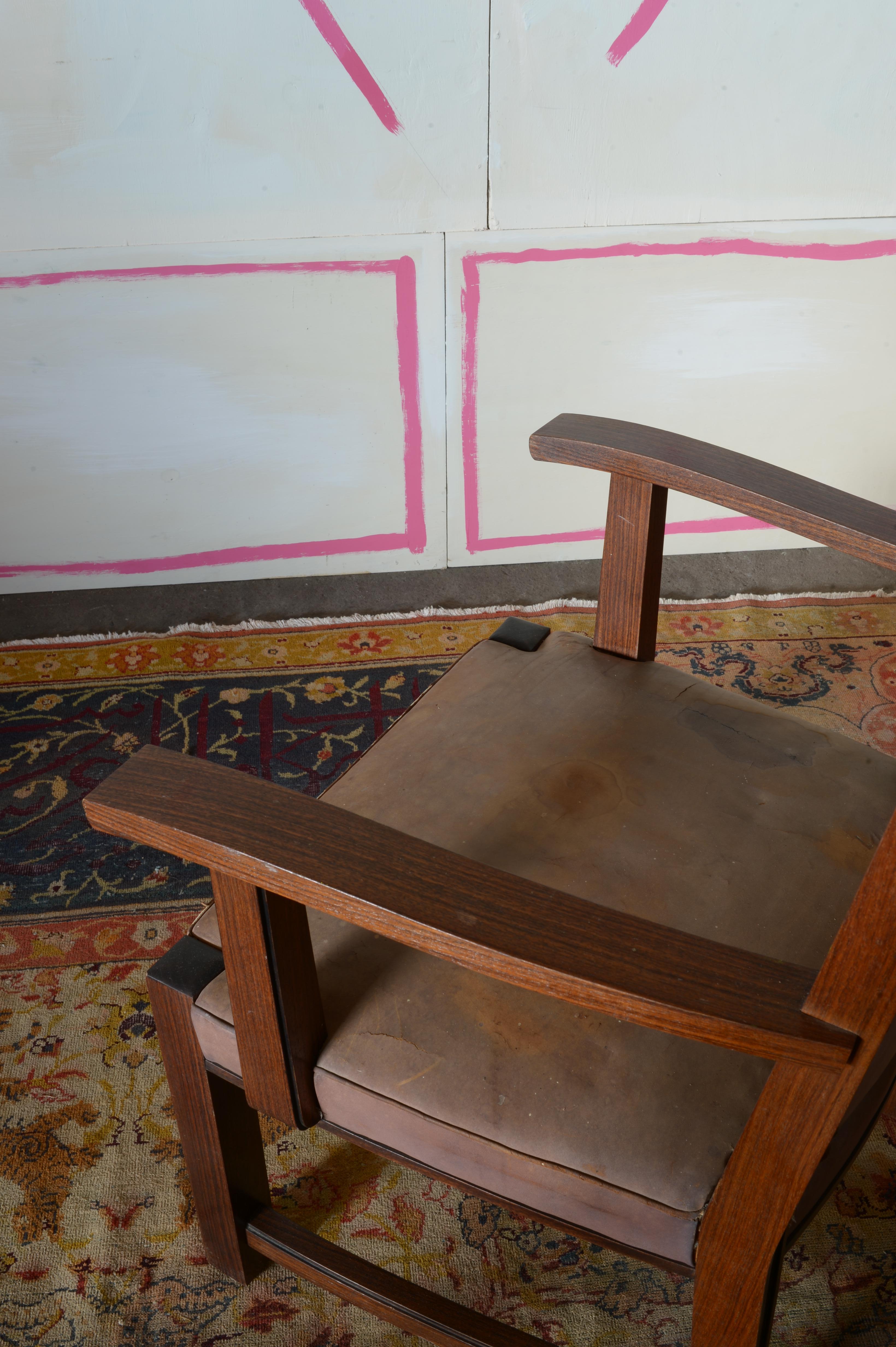 Sillón de palisandro indio del movimiento alemán de la Nueva Objetividad en venta 11