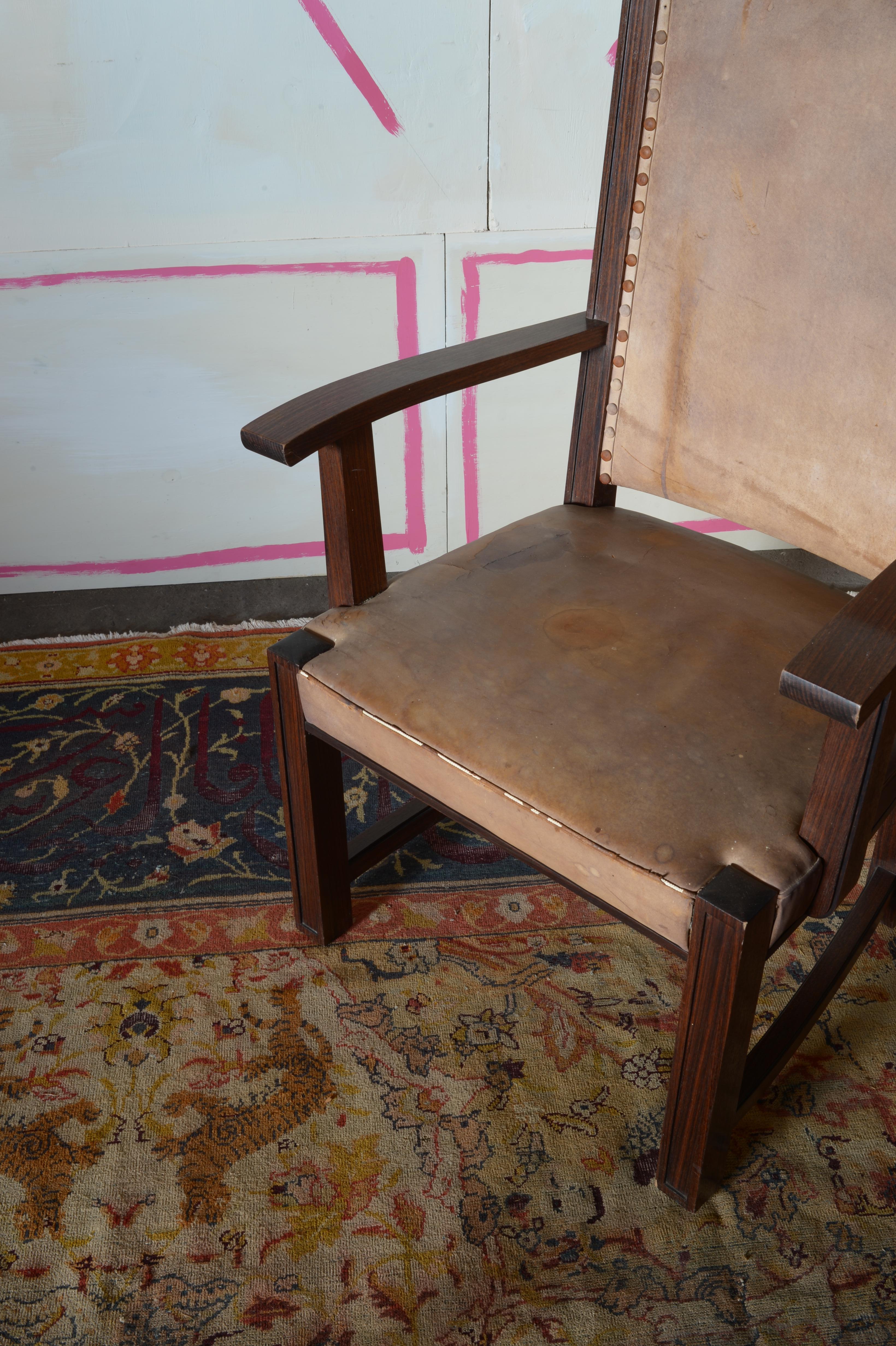 Sillón de palisandro indio del movimiento alemán de la Nueva Objetividad en venta 12
