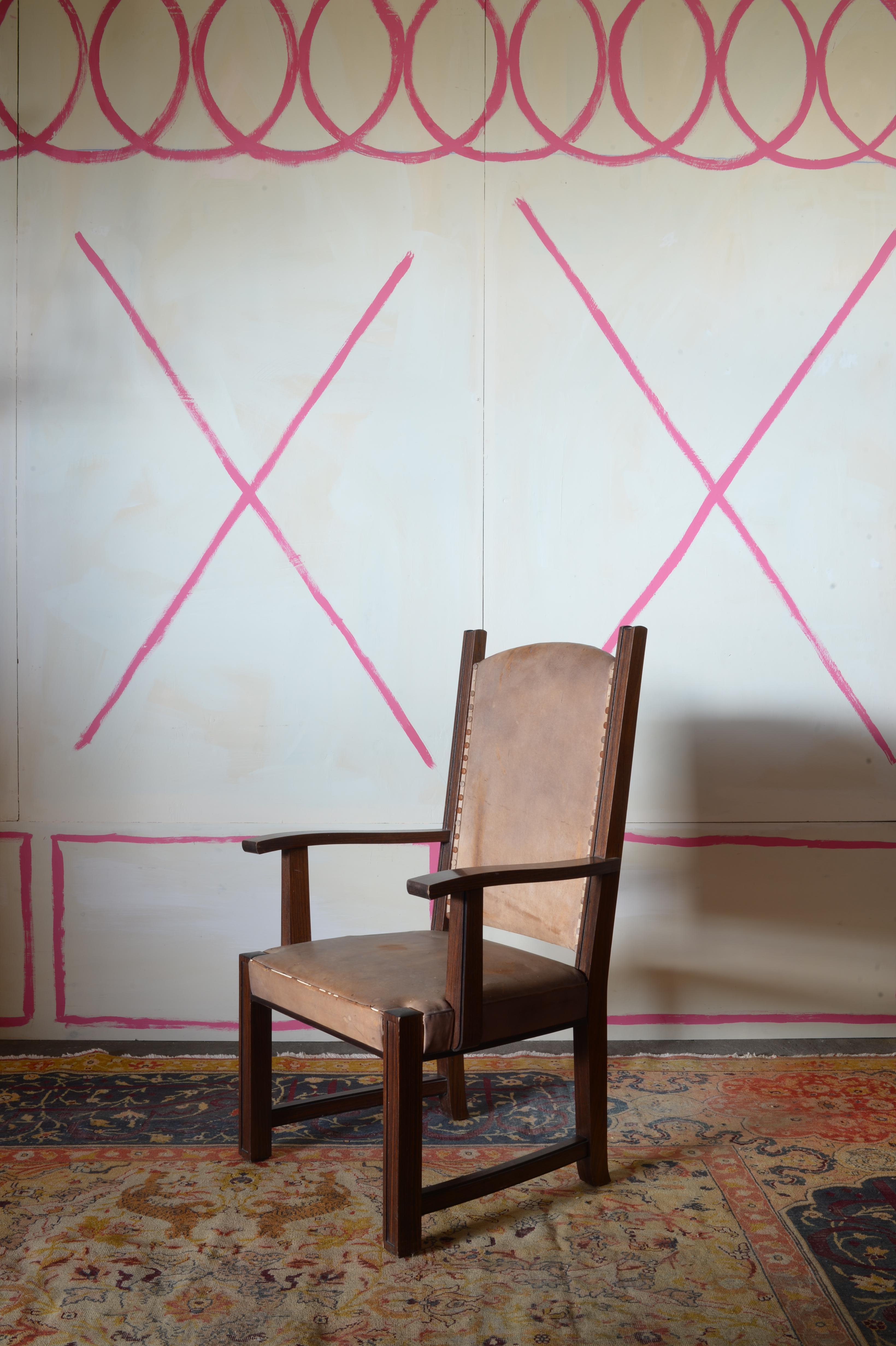 Sillón de palisandro indio del movimiento alemán de la Nueva Objetividad en venta 1