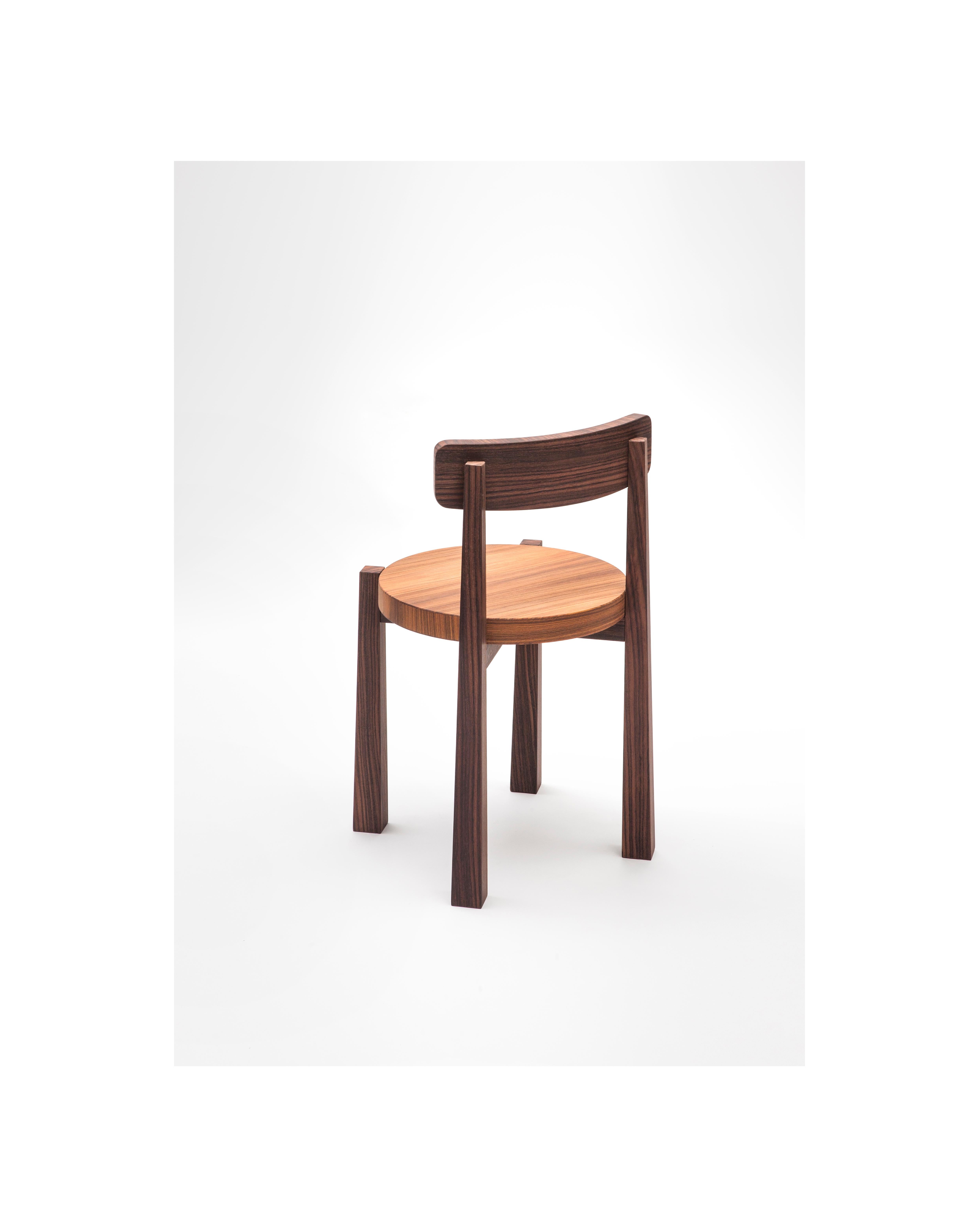 Sediolina-Stuhl aus indischem Palisanderholz von Antonio Aricò für Delvis Unlimited im Zustand „Neu“ im Angebot in Milan, Milan