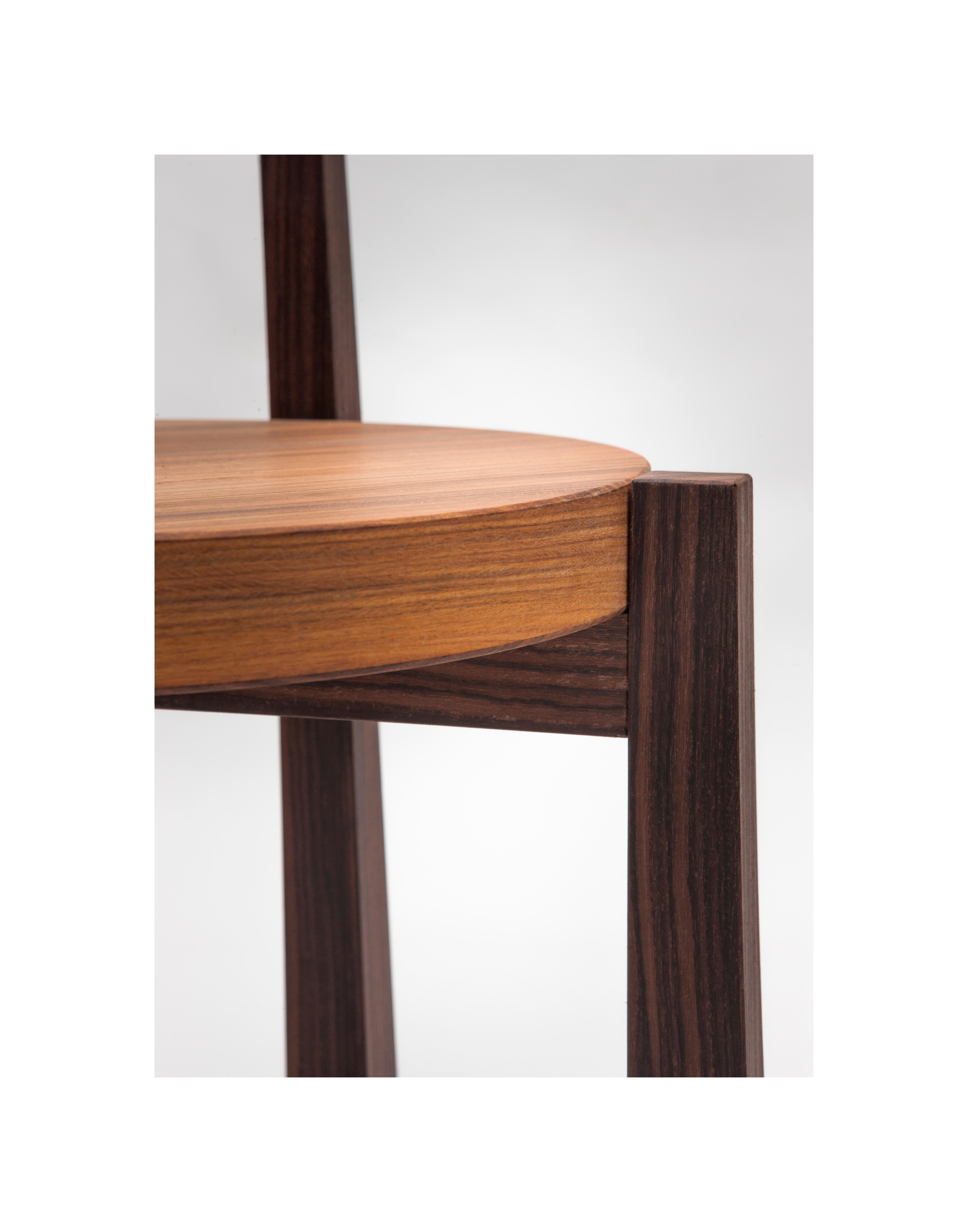 Contemporary Indian, Rosewood Sediolina Chair by Antonio Aricò for Delvis Unlimited For Sale