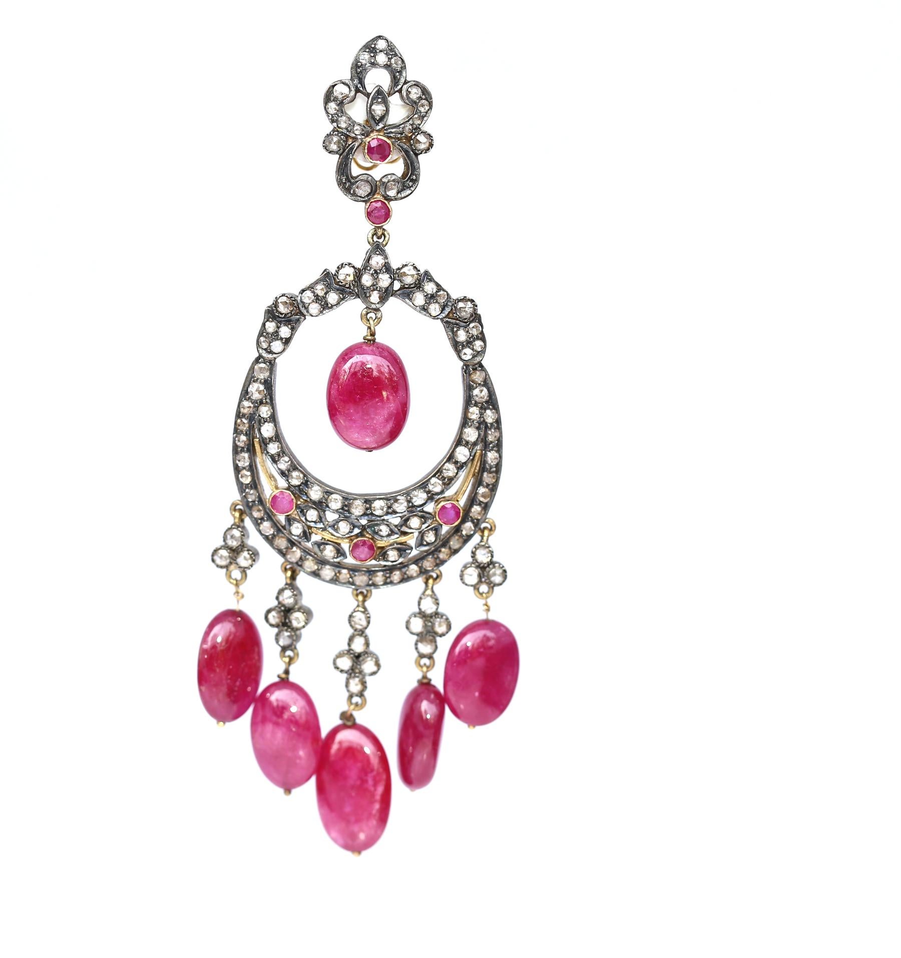 indian diamond chandelier earrings