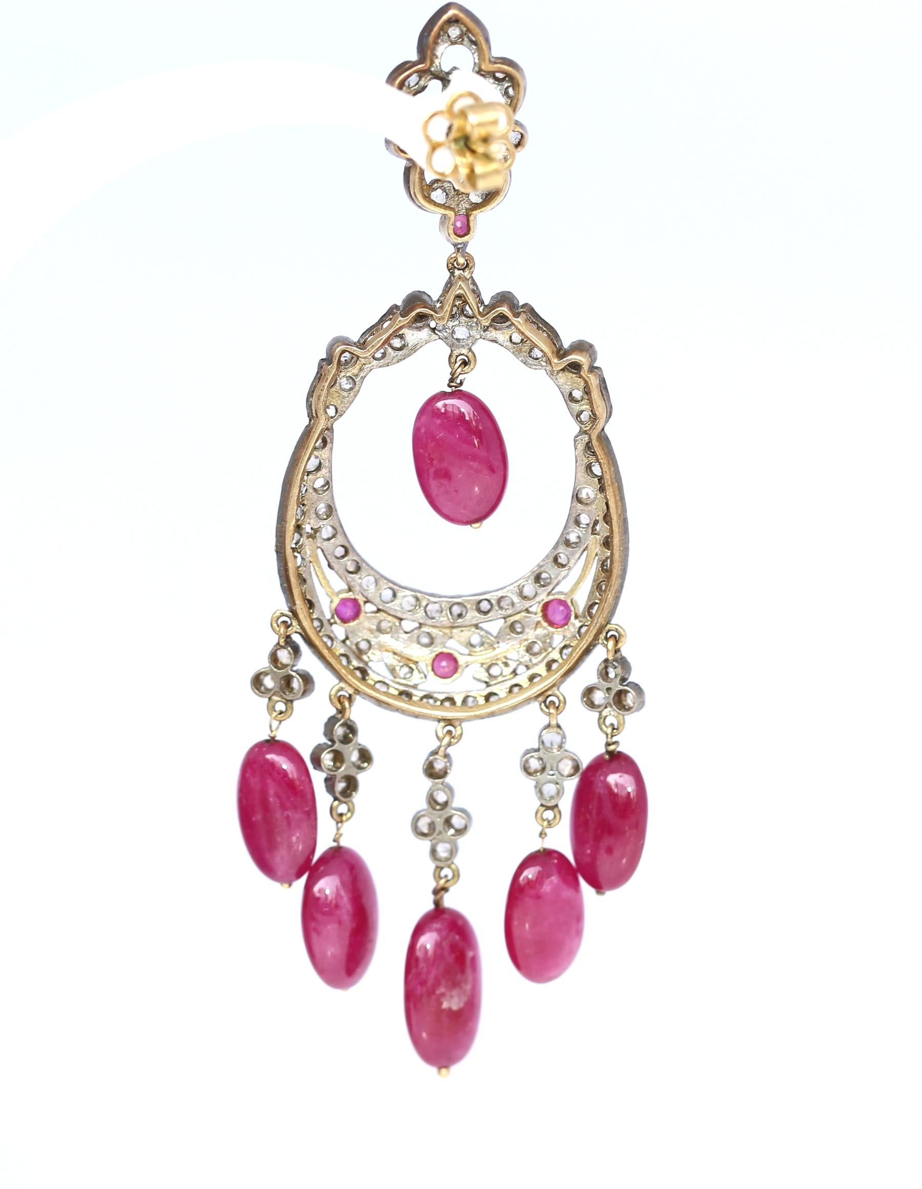 gold chandelier earrings india