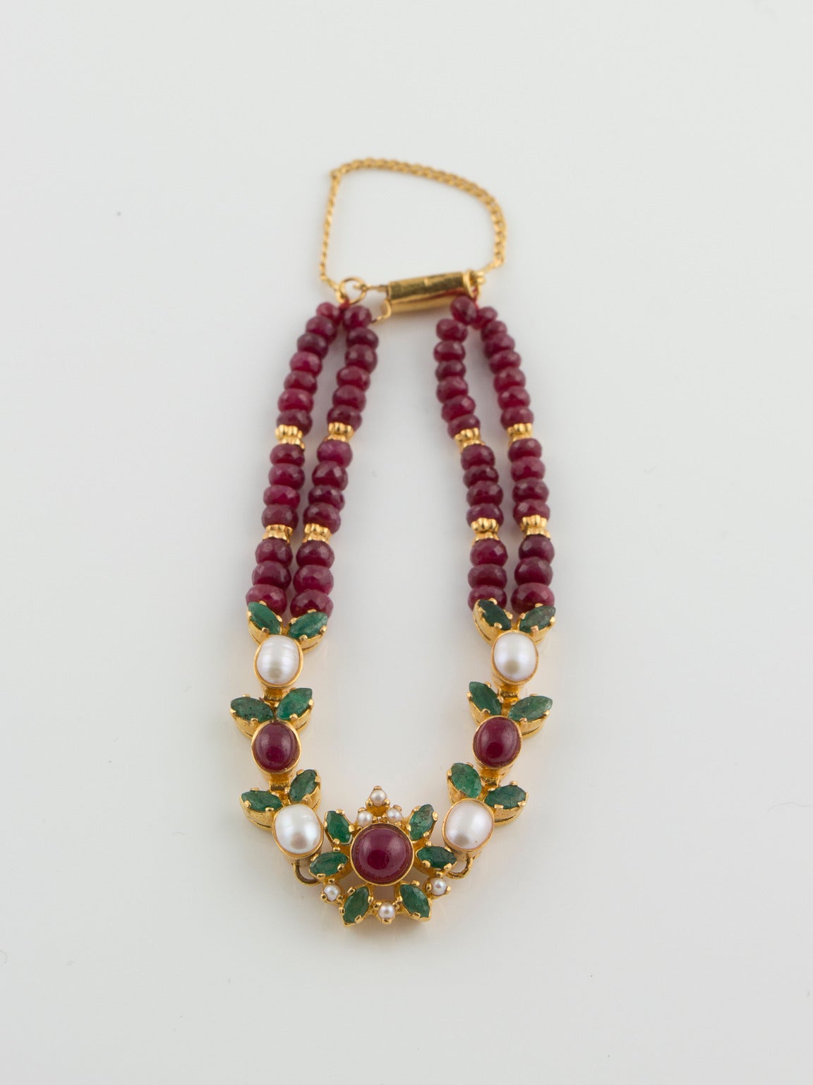 ruby necklace sets indian designs