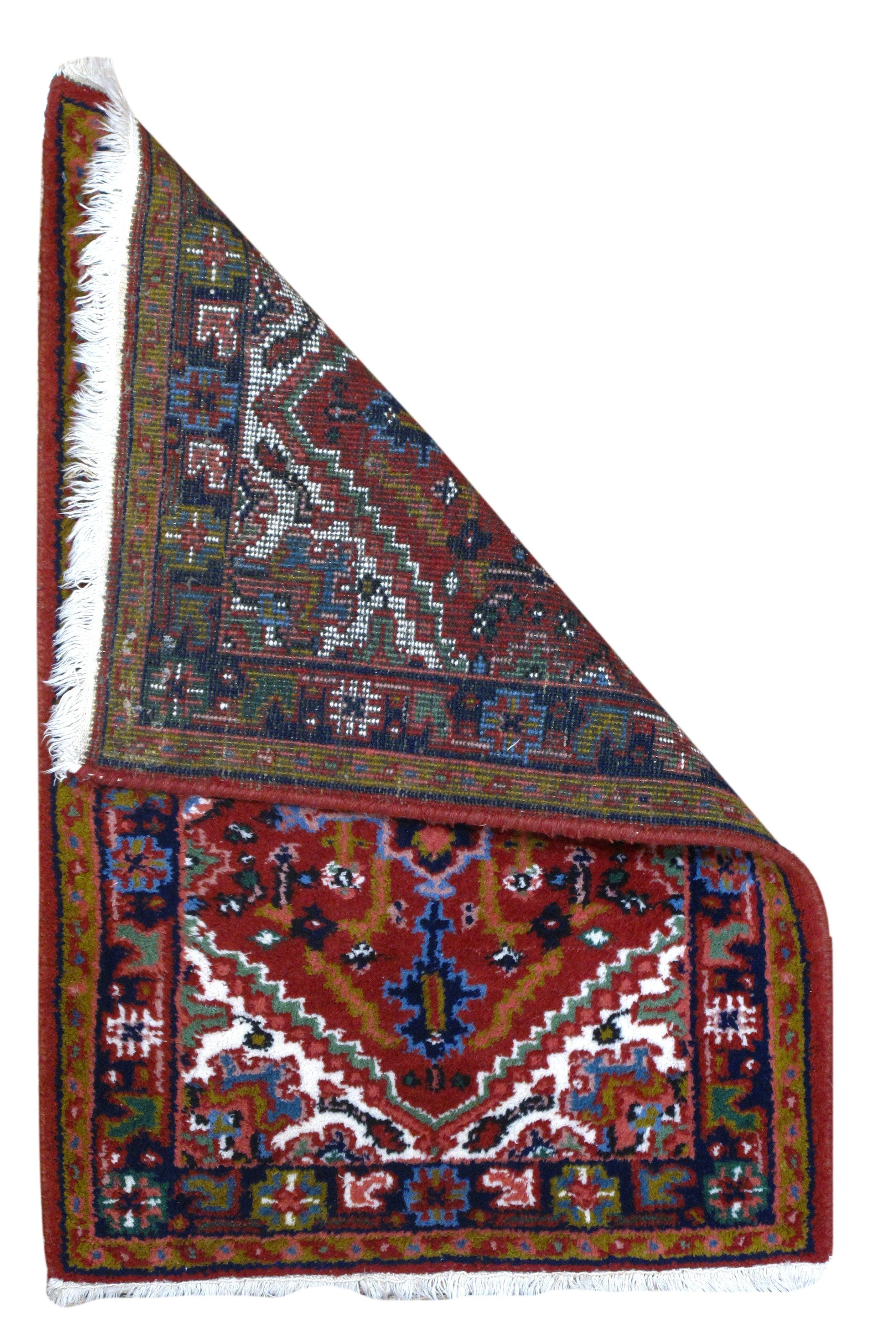 Indian Rug 2'2'' x 3'2''. Refers to a very wide range of Sub-Continental pieces, both pile and flat weave, in virtually any style and weave quality, from the 17th century onwards, from Agra, Delhi, Mirzapur, Amritsar and a bewildering number of