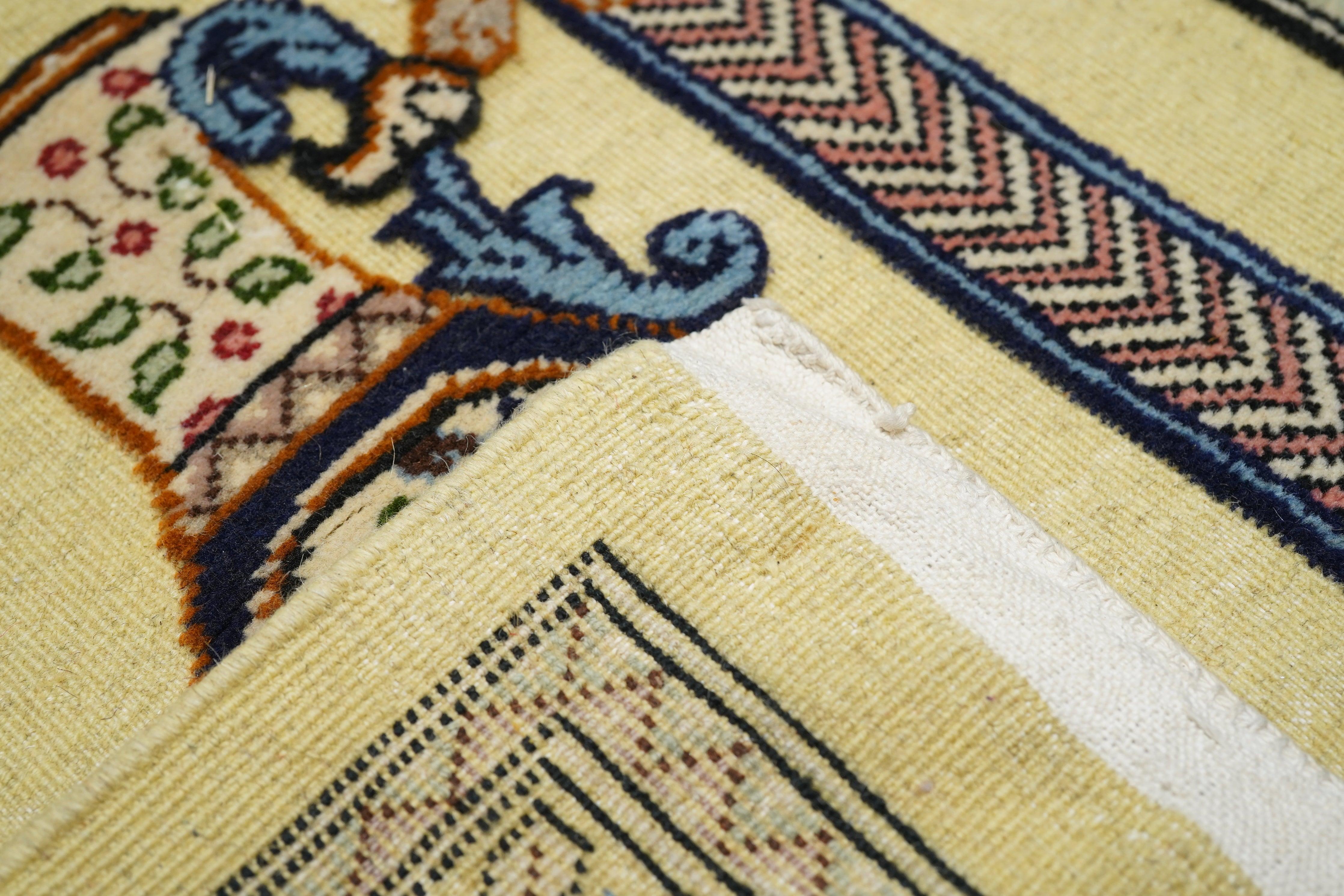 Tappeto indiano 3'4'' x 5'8'' in vendita 2