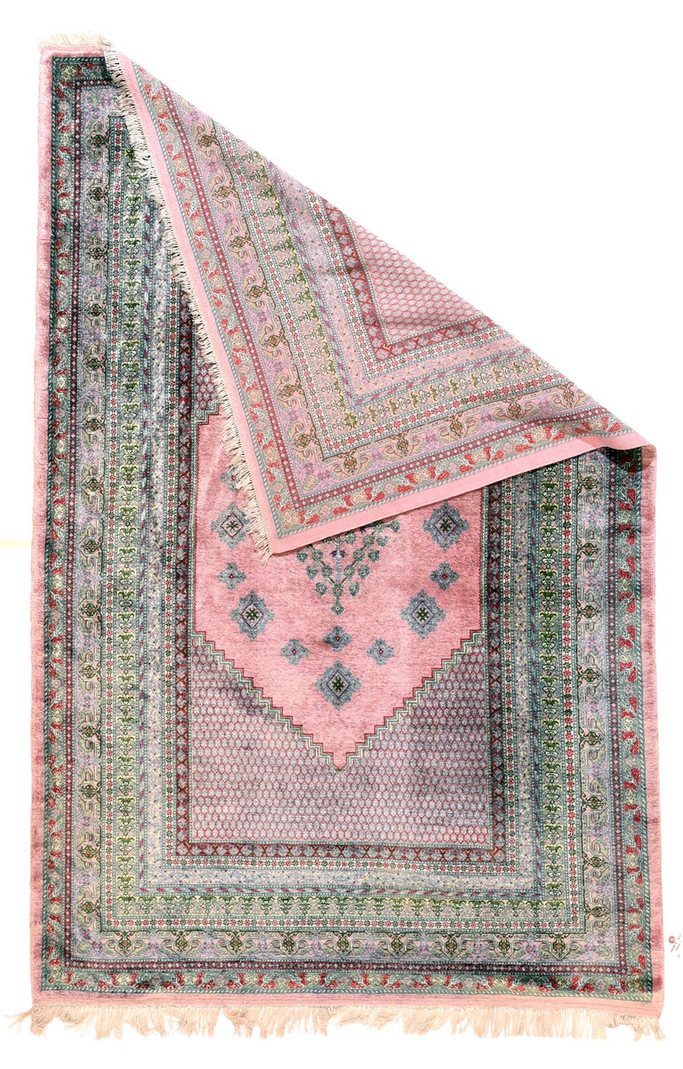 Vintage Silk Kashmir Area Rug For Sale at 1stDibs kashmiri rugs price