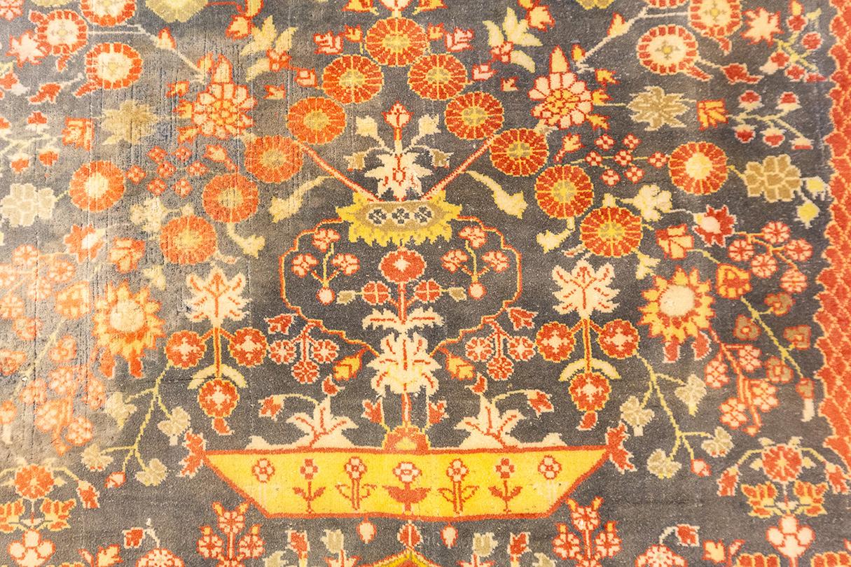 Indian Rug Pashmina Green Field For Sale 1