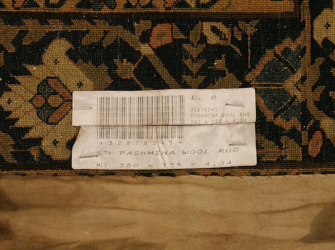 Lana Tappeto indiano Pashmina Wool Mollaianrugs Collectional in vendita