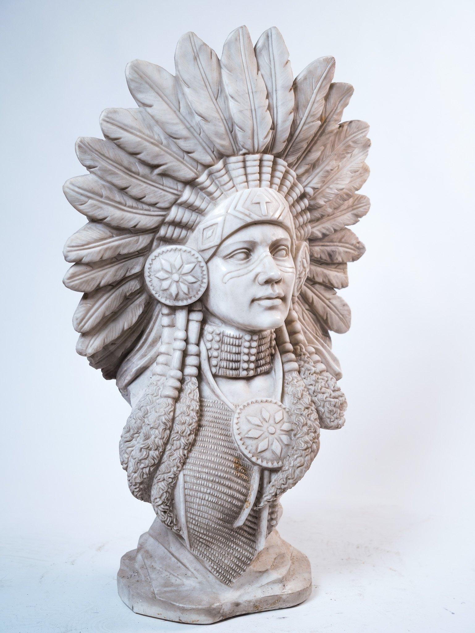 Description
Indian art marble sculpture, Apache woman. ADDITIONAL PHOTOS, INFORMATION OF THE LOT AND SHIPPING INFORMATION CAN BE REQUEST BY SENDING AN EMAIL. 
Tags: Scultura Indiana art. arte de la escultura india. Art de la sculpture indienne.