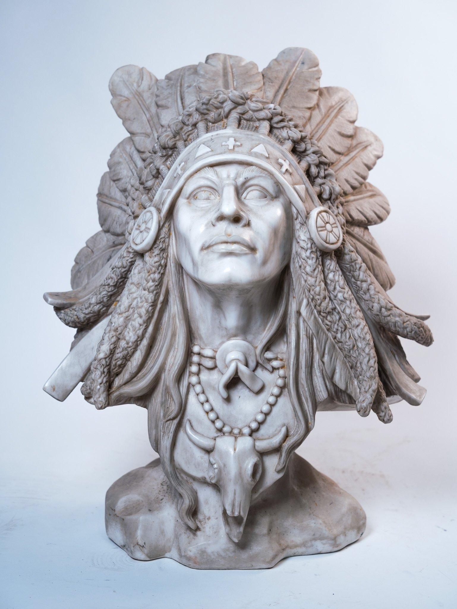 Description
Indian art marble sculpture, Apache bust. ADDITIONAL PHOTOS, INFORMATION OF THE LOT AND SHIPPING INFORMATION CAN BE REQUEST BY SENDING AN EMAIL.
Tags: Scultura Indiana art. arte de la escultura india. Art de la sculpture indienne.